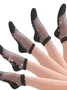 Hot Sale Ladies Short Tube Crystal Stockings Spring And Summer Thin Embroidered Glass Silk Women's Stockings Middle-aged And Elderly Non-slip Socks