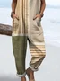 Women Striped Square Neck Sleeveless Casual Spring/Fall Bib Pants