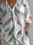 Women Floral Long Sleeve Shirt Spring/Fall Printing Shirt Collar Daily Casual Top