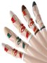 Hot Sale Women's Medium Tube Crystal Stockings Spring And Summer Thin Flower Print Glass Silk Women's Socks Non-slip Socks For Women
