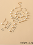 Jewelry Fashion Pearl Pendant Alloy Light Luxury Pearl Earrings Bracelet Earrings Necklace Three-piece Necklace
