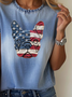 Women Dog Short Sleeve Tee T-shirt Crew Neck Printing Casual Summer Graphic Tee Top
