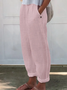 Women Plain Long Pants Casual Spring/Fall Trousers