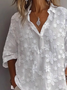 Women Floral Long Sleeve Shirt Spring/Fall Printing Shirt Collar Daily Casual Top