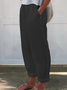 Women Plain Long Pants Casual Spring/Fall Trousers