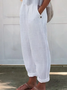 Women Plain Long Pants Casual Spring/Fall Trousers