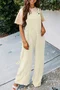 Women Plain Spaghetti Sleeveless Casual Summer Jumpsuit