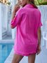 Women Plain Adjustable Strap Two-Piece Set Daily Half Sleeve Casual Summer Top With Pants Matching Set