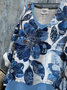 Women Floral Long Sleeve Blouse Spring/Fall Printing V Neck Daily Casual Top