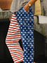 Women Independence Day (Flag) Long Pants Casual Spring/Fall Trousers
