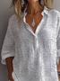Women Floral Long Sleeve Shirt Spring/Fall Printing Shirt Collar Daily Casual Top