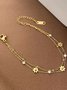 Small Daisy Titanium Steel Non-fading Bracelet Jewelry Flower Sweet Double-layer Bracelet Ins Personality Niche Titanium Steel Bracelet