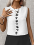 Women Floral Printing Two-Piece Set Daily Sleeveless Casual Summer Multi-Piece Set Matching Set