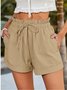 Women Plain Shorts Straight Pants Casual Summer Shorts