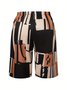 Women Geometric Fifth Pants Pant Casual Summer Trousers