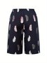 Women Feather Fifth Pants Pant Casual Summer Trousers