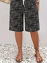Women Abstract Fifth Pants Pants Casual Summer Trousers