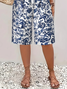 Women Floral Fifth Pants Pants Casual Summer Trousers
