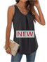 Women Sleeveless Tank Top Camisole Summer Plain Ruched Crew Neck Daily Sports Top