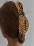 Real Gold Electroplated Headdress Large Shell Hairpin Niche Design Alloy Clip High-end Clip