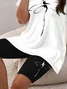 Women Dragonfly Printing Two-Piece Set Daily Short Sleeve Casual Summer Top With Pants Matching Set