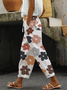 Women Floral Long Pants Casual Spring/Fall Trousers