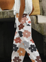 Women Floral Long Pants Casual Spring/Fall Trousers