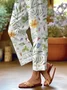 Women Floral Long Pants Casual Spring/Fall Trousers