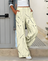 Women Striped Long Pants Vintage Spring/Fall Trousers