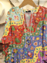 Women Floral Half Sleeve Shirt Summer Printing V Neck Daily Casual Top