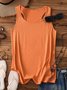 Women Sleeveless Tank Top Camisole Summer Plain Stand Collar Daily Sexy Top