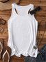 Women Sleeveless Tank Top Camisole Summer Plain Stand Collar Daily Sexy Top