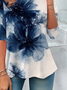 Women Floral Long Sleeve Tee T-shirt Crew Neck Printing Casual Spring/Fall Graphic Tee Top