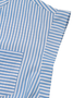Women Striped V Neck Sleeveless Casual Summer Cotton Jumpsuit