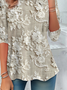 Women Floral Long Sleeve Tee T-shirt Crew Neck Printing Casual Spring/Fall Tunic Top