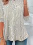 Women Floral Long Sleeve Tee T-shirt Crew Neck Printing Casual Spring/Fall Tunic Top