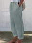 Women Plain Long Pants Casual Spring/Fall Trousers