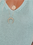 Women Sleeveless Tank Top Camisole Summer Plain Split Joint V Neck Daily Simple Top