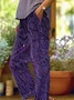 Women Floral Long Pants Casual Spring/Fall Trousers