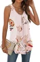 Women Sleeveless Tank Top Camisole Summer Plain Ruched Crew Neck Daily Sports Top