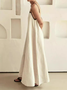 Women Striped Sleeveless Summer Split Joint Dress Square Neck Daily Vintage Maxi Tank A-Line Dress
