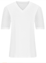 Women Polka Dots Short Sleeve Tee T-shirt V Neck Jacquard Casual Summer Top