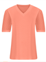 Women Polka Dots Short Sleeve Tee T-shirt V Neck Jacquard Casual Summer Top
