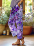 Women Floral Long Pants Casual Spring/Fall Trousers