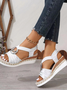 New Wedge Heel Sandals For Women Metal Buckle Hemp Rope Wedge Heel Light Bottom Thick Bottom Fish Mouth Pine Root Sandals