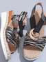 New Wedge Heel Sandals For Women Metal Buckle Hemp Rope Wedge Heel Light Bottom Thick Bottom Fish Mouth Pine Root Sandals