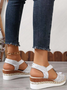 New Wedge Heel Sandals For Women Metal Buckle Hemp Rope Wedge Heel Light Bottom Thick Bottom Fish Mouth Pine Root Sandals