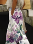 Women Floral Long Pants Casual Spring/Fall Trousers