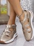 Casual Woven Hollow Thick-soled Wedge Heels Cross-border Summer Casual Sandals