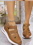 Casual Woven Hollow Thick-soled Wedge Heels Cross-border Summer Casual Sandals
